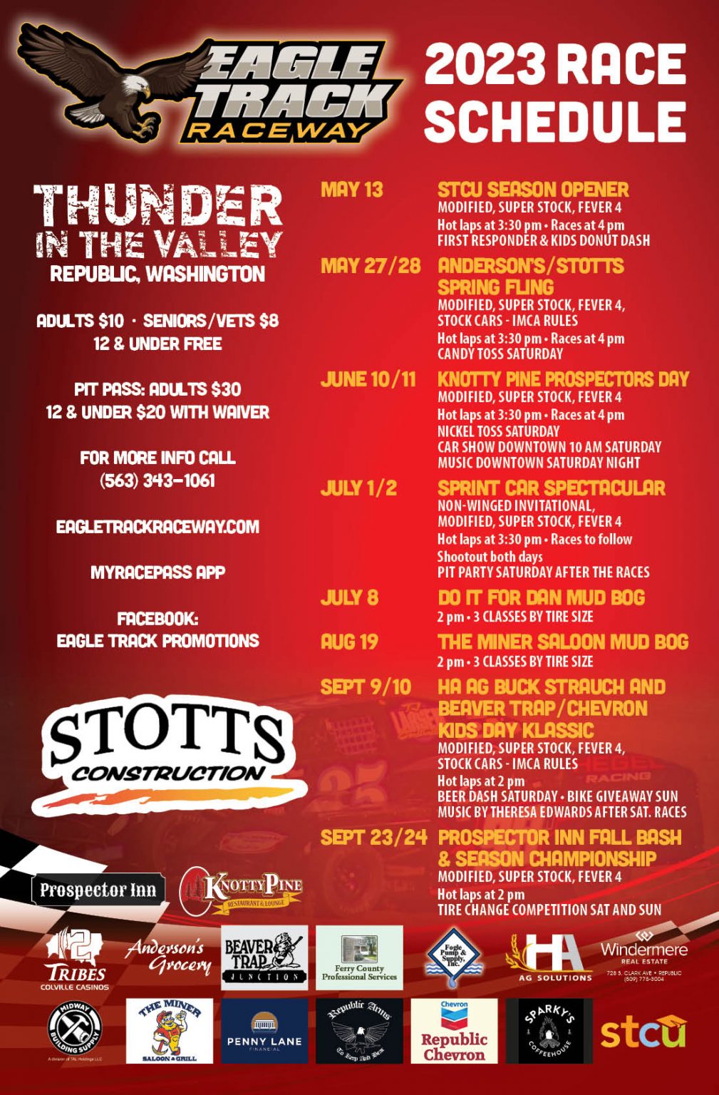 Eagle Track Raceway Republic, Washington